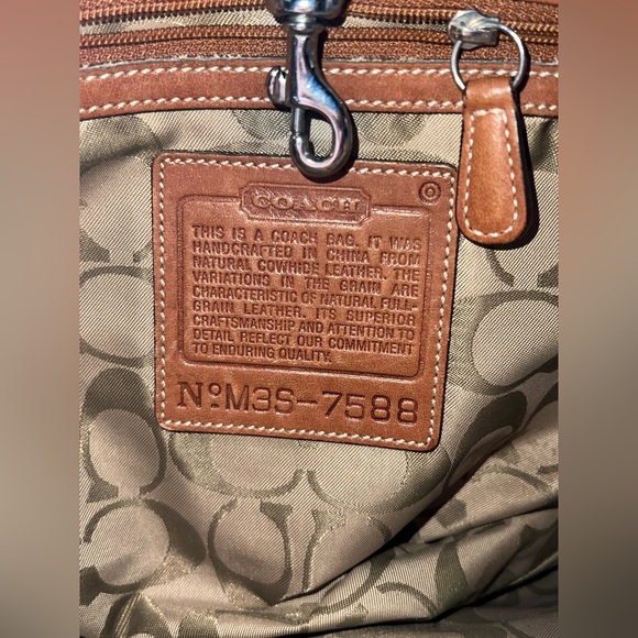 Coach 7588 | Y2K Brown Leather Small Carryall/Tote - Picture 9 of 13